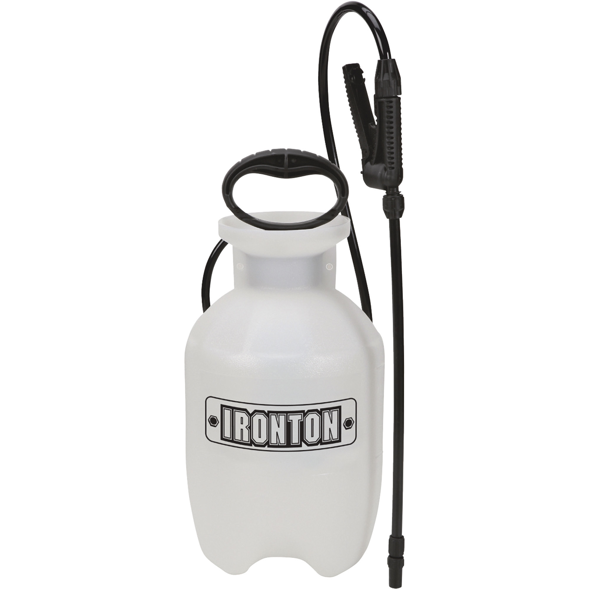 Ironton Portable Poly Sprayer, 1 Gallon, 45 PSI, Adjustable Nozzle, Anti-Clog Filter